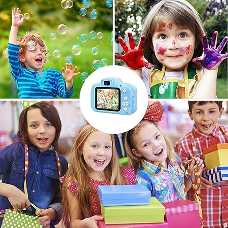 Mini Digital Camera for Kids – Photo & Video Recording Toy with Cute Design (Random Colors)