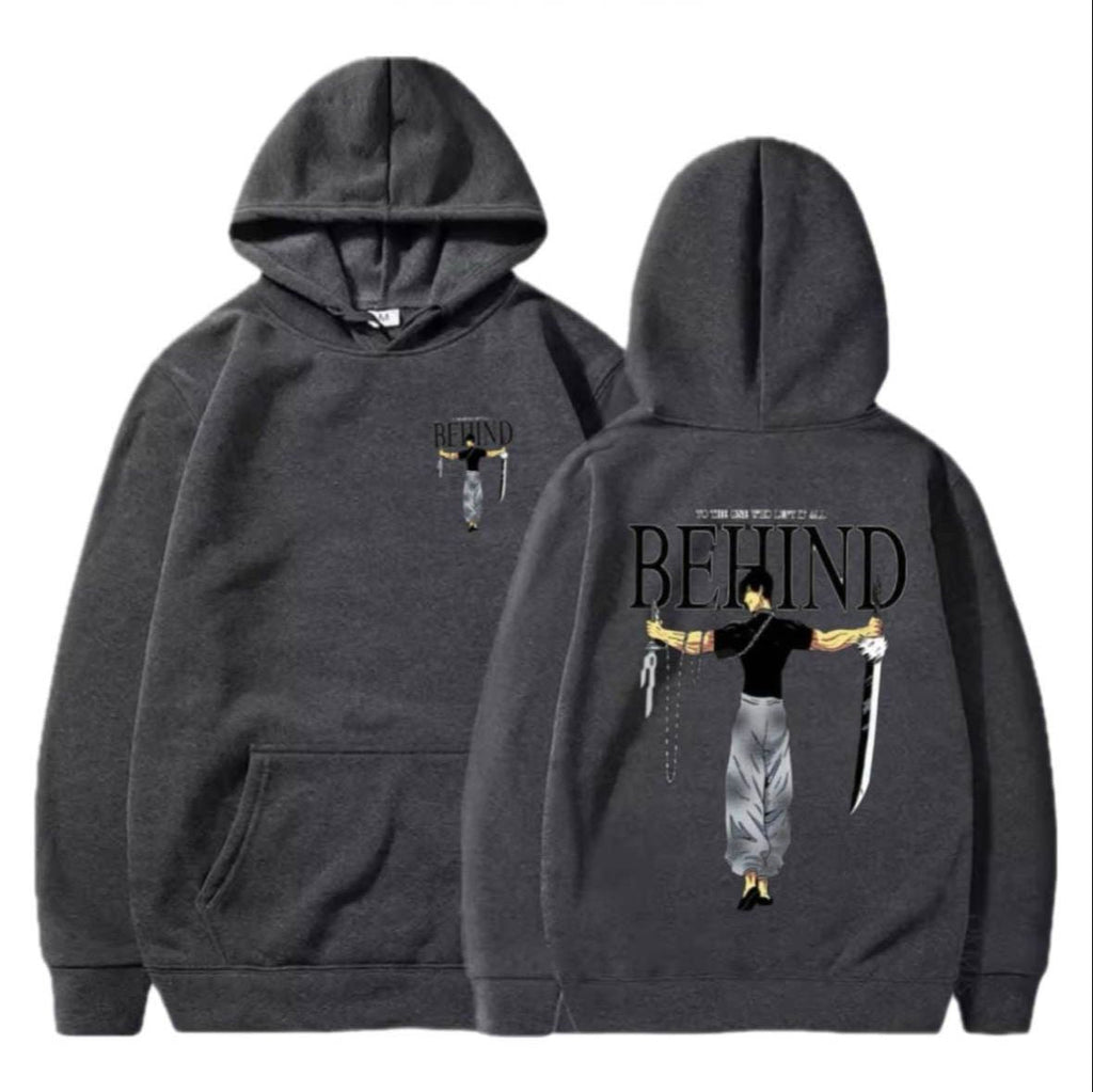New Black Ninja Balaclava Zipper Hoodie for Men