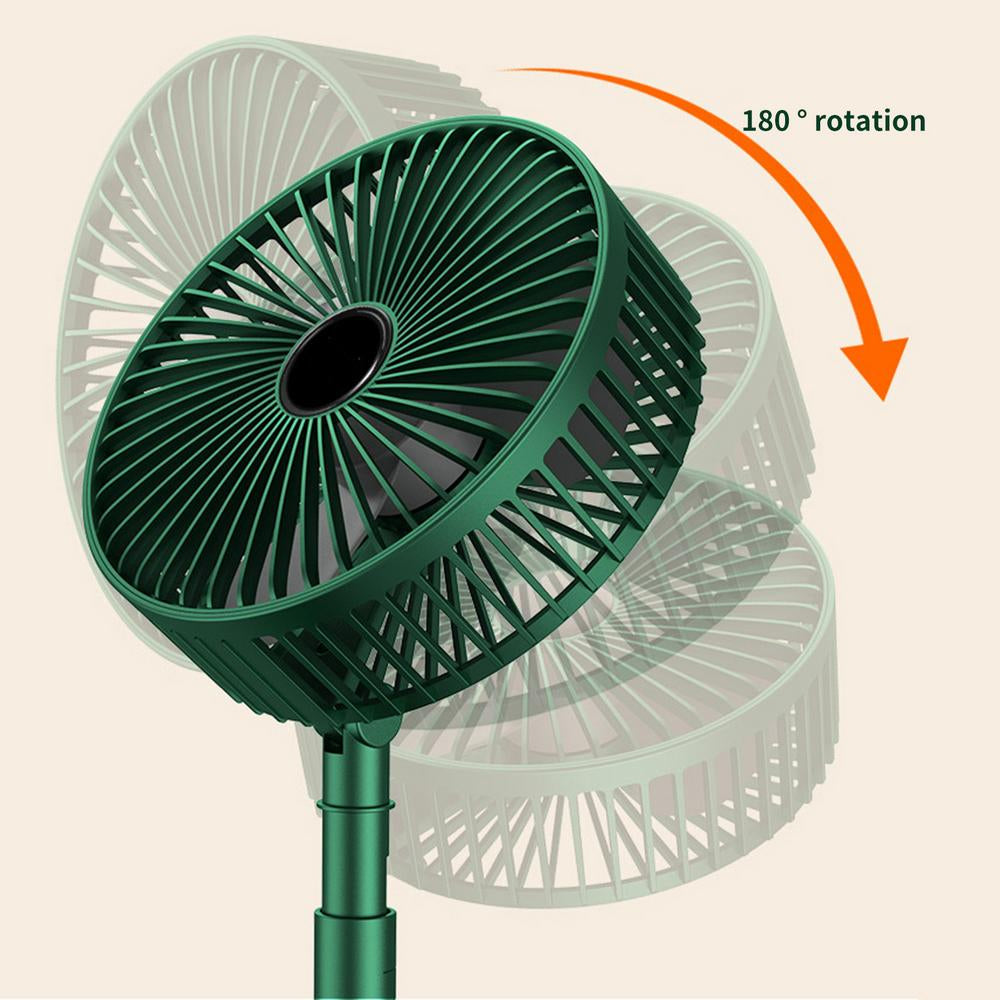 FEIDIAO Rechargeable Telescopic Foldable Mini Fan – Low Noise Portable Desktop & Outdoor Fan