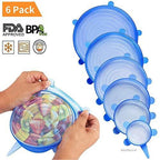 Silicone Stretch Lids – Reusable Food Covers (Pack of 6)