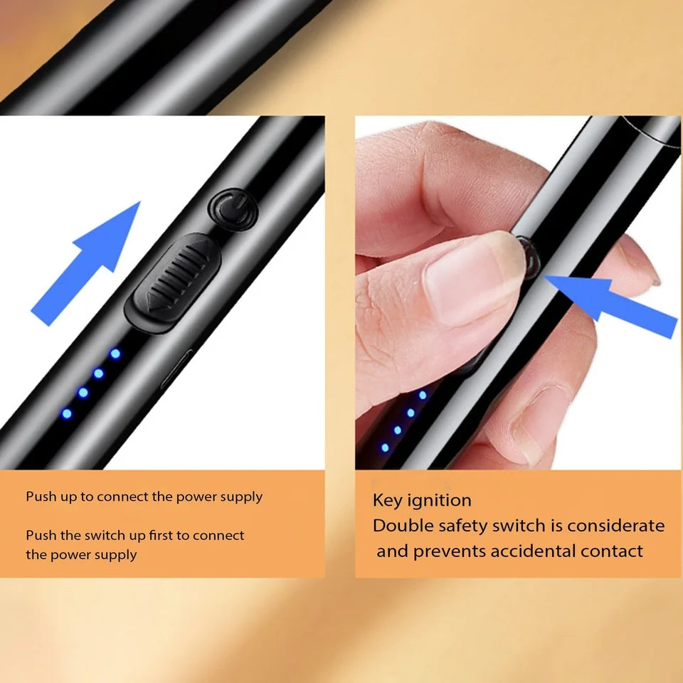 Electric Rechargeable Lighter – No Gas, No Flame Needed