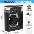 Portable Air Conditioner Mist Fan Big Size – 3-in-1 Mini AC Air Cooler with Ice Mist, LED Lights & Adjustable Speed