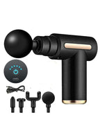 Deep Tissue Massage Gun – Rechargeable 6 Speed Muscle Massager with 4 Heads | Full Body Pain Relief & Relaxation for Men & Women