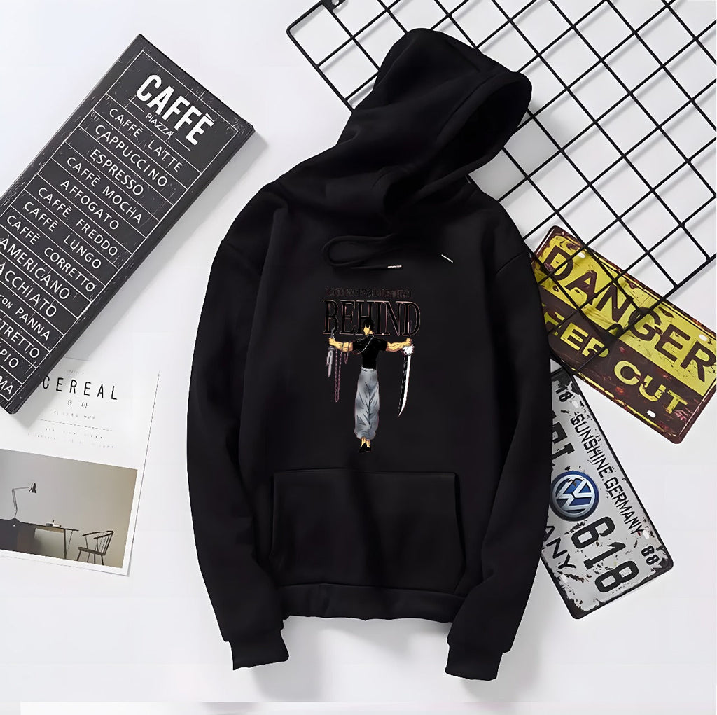Men’s Grey & White Graphic Oversized Hoodie | Stylish Printed Pullover Sweatshirt | Winter Streetwear