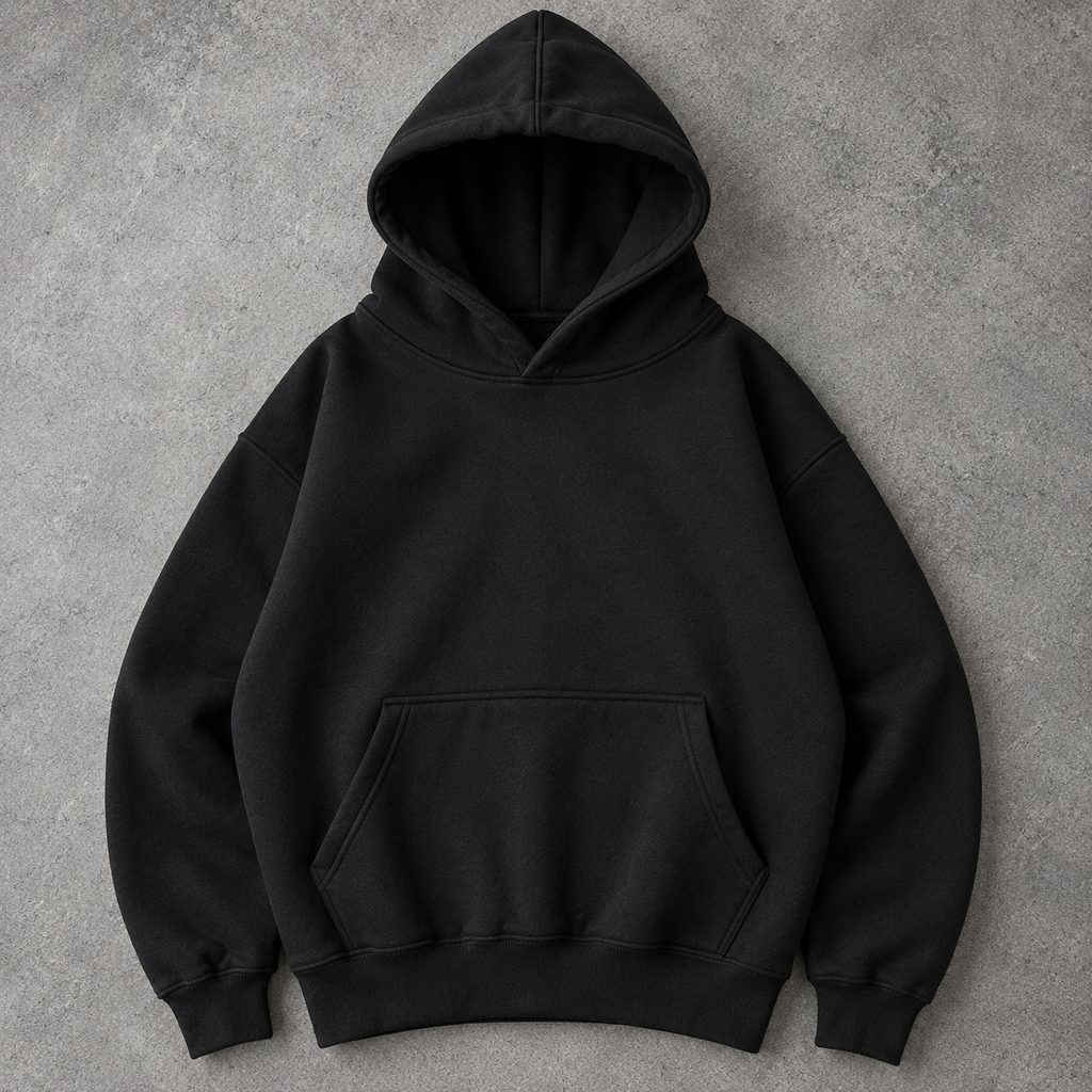 Men’s Grey & White Graphic Oversized Hoodie | Stylish Printed Pullover Sweatshirt | Winter Streetwear